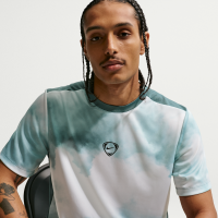 Kortærmet Nike Academy+ Dri-FIT-fodboldtrøje til mænd - grå