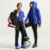 Maskinstrikkede Chelsea FC Strike Nike Dri-FIT-fodboldbukser til større børn - blå