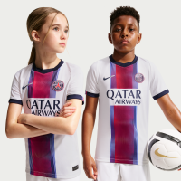 Paris Saint-Germain 2026/27 Stadium Away Nike Dri-FIT-replikafodboldtrøje til større børn - hvid