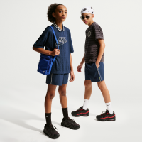 Vævede Nike -shorts til større børn - blå