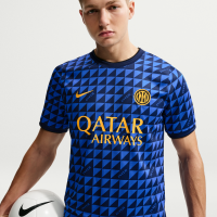Inter Milan Nike Dri-FIT-opvarmningstrøje til fodbold til mænd - blå