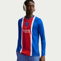 Paris Saint-Germain 2026/27 Stadium Home Nike Dri-FIT Replica-fodboldtrøje med lange ærmer til mænd - blå