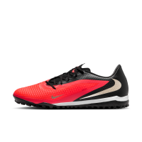 Nike Phantom 6 Low Academy-fodboldsko til grus - rød