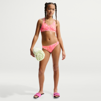 Nike Swim-bikinisæt med snøredesign til større børn (piger) - Pink