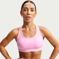 Nike Swoosh-sports-bh med medium støtte og indlæg til kvinder - Pink