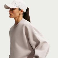 Oversized Nike 24.7 ImpossiblySoft Dri-FIT-top med rund hals til kvinder - brun