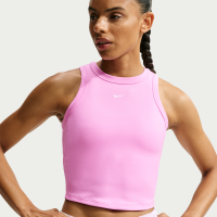 Kort Nike One Fitted Dri-FIT-tanktop til kvinder - Pink