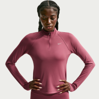 Nike Tempo Dri-FIT-løbetrøje med 1/4 lynlås til kvinder - rød