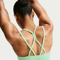 Nike Zenvy Strappy-sports-bh med let støtte og indlæg til kvinder - grøn