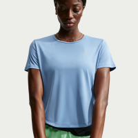 Kortærmet Nike Tempo Dri-FIT-løbetop til kvinder - blå