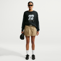 Nike -mininederdel med plissering til kvinder - brun