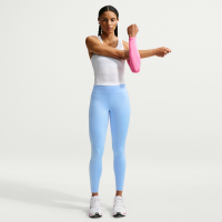 Nike Swift 7/8-løbeleggings med høj talje og lommer til kvinder - blå