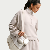 Oversized Nike 24.7 ImpossiblySoft Dri-FIT-trøje med 1/2 lynlås til kvinder - brun