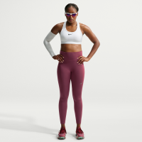 Højtaljede Nike Tempo 7/8-løbeleggings til kvinder - rød