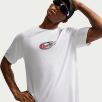 Kortærmet Nike Stride Dri-FIT ADV-løbetop til mænd - hvid