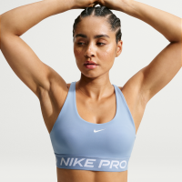 Nike Pro 365-sports-bh uden indlæg og med let støtte til kvinder - blå
