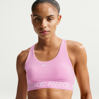 Nike Pro 365-sports-bh uden indlæg og med let støtte til kvinder - Pink