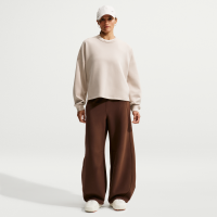 Nike 24.7 ImpossiblySoft-bukser med høj talje og brede ben til kvinder - brun