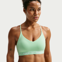 Justerbar Nike Indy-sports-bh med indlæg og let støtte til kvinder - grøn