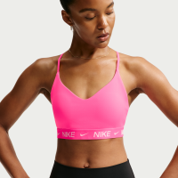 Justerbar Nike Indy-sports-bh med indlæg og let støtte til kvinder - Pink