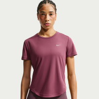 Kortærmet Nike Tempo Dri-FIT-løbetop til kvinder - rød