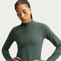 Nike Zenvy Dri-FIT-jakke med lynlås i fuld længde til kvinder - grøn