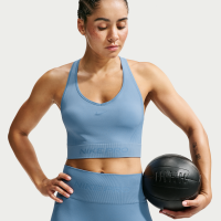 Kort Nike Pro Seamless Dri-FIT-tanktop til kvinder - blå