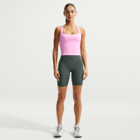 Nike Zenvy-cykelshorts (20 cm) med høj talje til kvinder - grøn