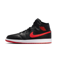 Air Jordan 1 Mid-sko til mænd - sort