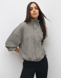 Nelly - Ternet/Stribet - Checkered Blouse Jacket