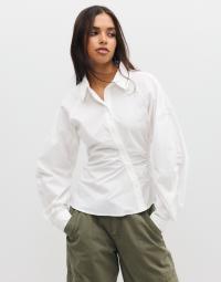 Pieces - Hvid - Pcelodie L/S Shirt Wvn