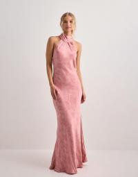 Neo Noir - Pink - Fiona Pattern Satin Dress