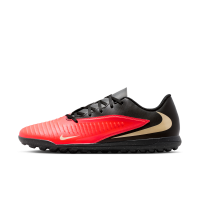 Nike Phantom 6 Low Club-fodboldsko til grus - rød