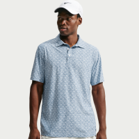 Nike Tailored Performance-golfpolo med mikroprint til mænd - blå