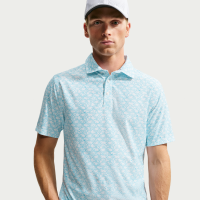 Nike Tailored Performance-golfpolo med mikroprint til mænd - blå