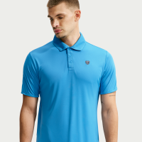 Nike Par Dri-FIT-golfpolo med logo på brystet til mænd - blå