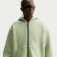 Nike Tech-fleecehættetrøje med lynlås i fuld længde til mænd - grøn