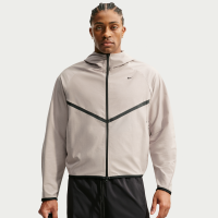Maskinstrikket Nike Tech Shori Windrunner-jakke med fuld lynlås til mænd - grå