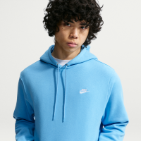 Nike Club-pulloverhættetrøje i fleece til mænd - blå
