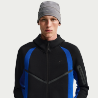 Nike Tech Windrunner-jakke i fleece med fuld lynlås og farveblok til mænd - sort