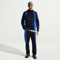 Nike Tech-fleecebukser med farveblok og åben kant til mænd - sort