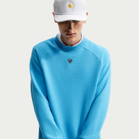 Nike Par Therma-FIT-golftrøje med rund hals til mænd - blå