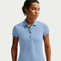Kortærmet Nike Golf Club Dri-FIT UV-golfpolo til kvinder - blå