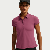 Kortærmet Nike Golf Club Dri-FIT UV-golfpolo til kvinder - rød