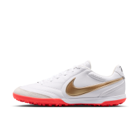 Nike Tiempo Ligera Pro Low Top-fodboldsko til grus - hvid