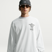 ACG Tuff Fleece Dri-FIT-sweatshirt med rund hals til mænd - hvid