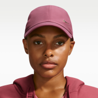 Ustruktureret Nike Dri-FIT Club-metal-Swoosh-kasket - rød