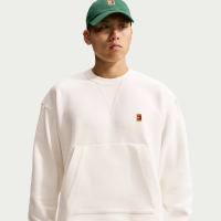Nike Club Rules-sweatshirt med rund hals i french terry til mænd - hvid