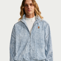 Oversized Nike Club Rules-jakke med lynlås til mænd - hvid