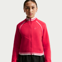 Nike Collection-træningsjakke med sweatshirtstof til større børn (piger) - rød